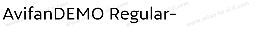 AvifanDEMO Regular字体转换